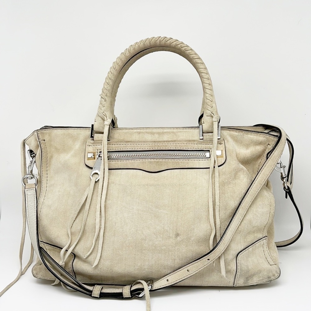 REBECCA MINKOFF | Regan Satchel Antique White